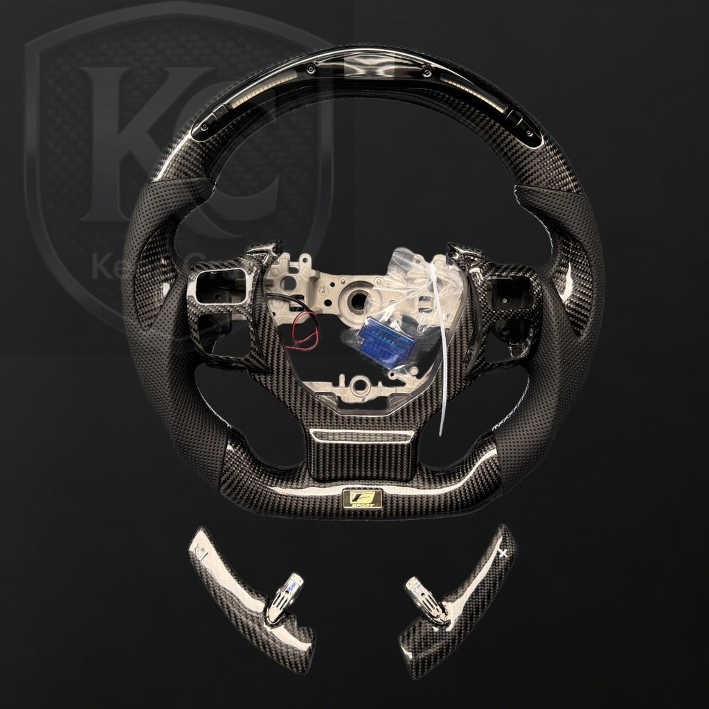 Lexus 2014-2026 IS CT200h NX RC RCF Carbon Fiber Steering Wheel | Keen Craft