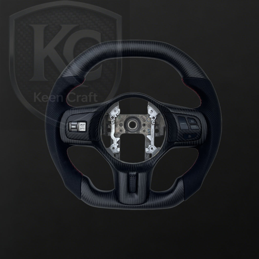 Mitsubishi Evolution 2008-2015 EVO X/Lancer Carbon Fiber Steering Wheel | Keen Craft