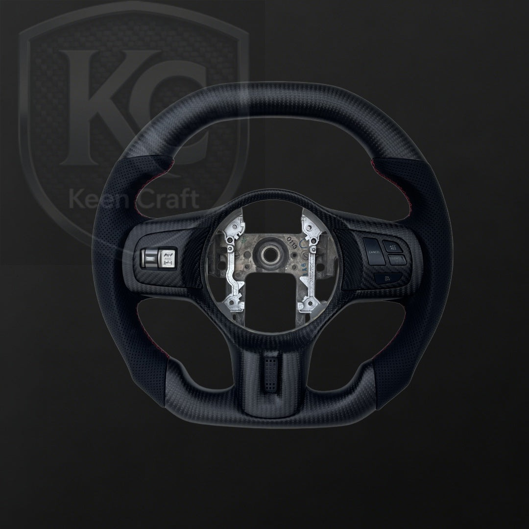 Mitsubishi Evolution 2008-2015 EVO X/Lancer Carbon Fiber Steering Wheel | Keen Craft