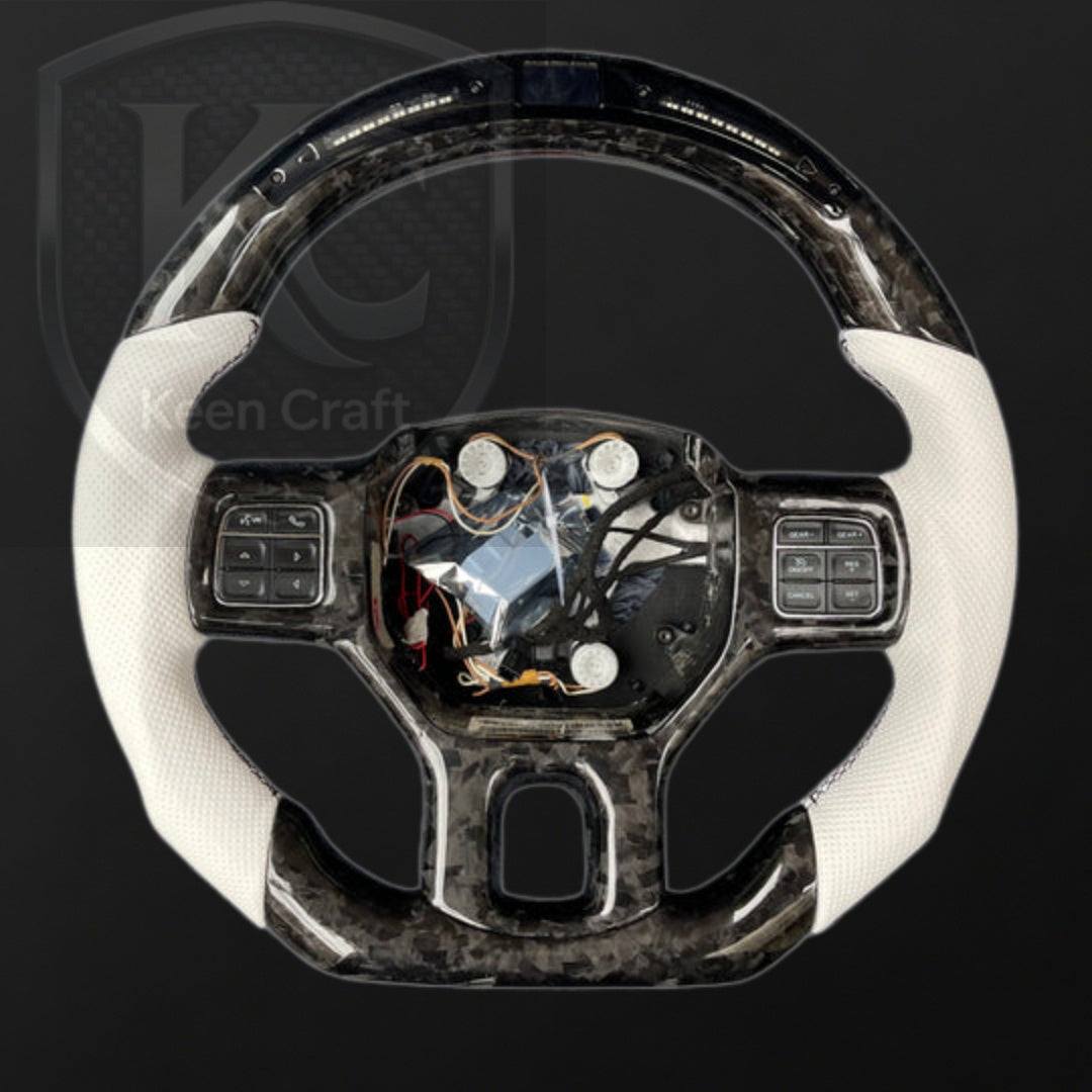 Ram 2013-2018 1500 2500 3500 Carbon Fiber Steering Wheel | Keen Craft