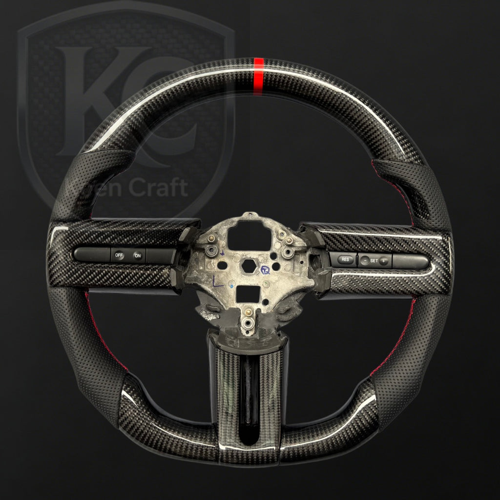 Ford 2005-2009 Mustang Carbon Fiber Steering Wheel | Keen Craft