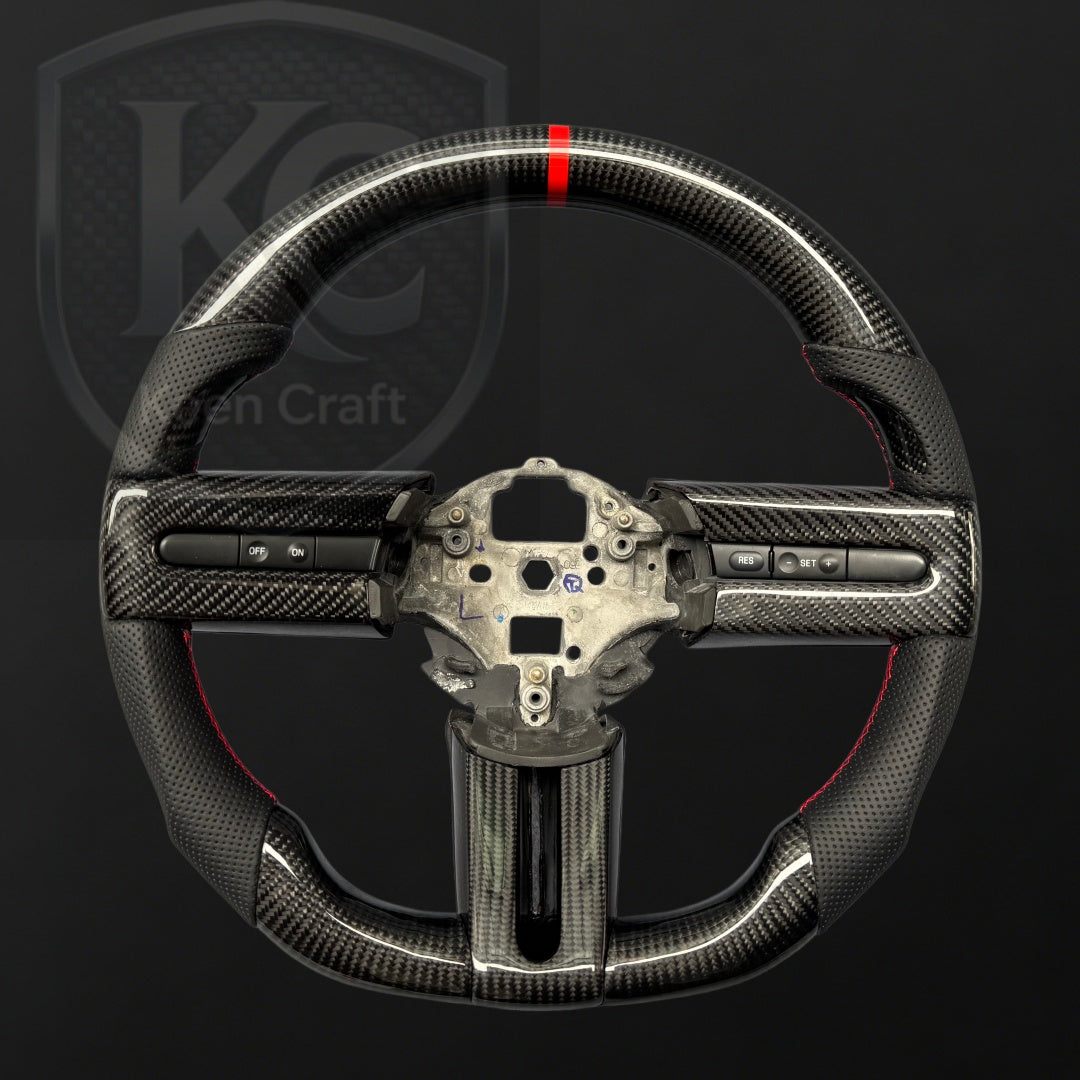 Ford 2005-2009 Mustang Carbon Fiber Steering Wheel | Keen Craft