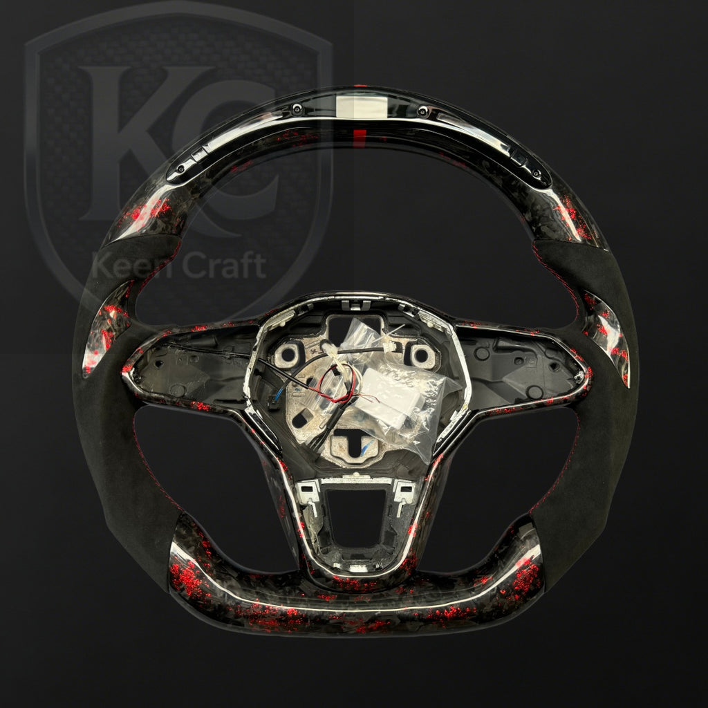 VW 2020-2026 MK8 Golf GTI R Jetta Carbon fiber steering wheel| Keen Craft