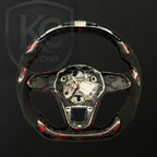 VW 2020-2026 MK8 Golf GTI R Jetta Carbon fiber steering wheel| Keen Craft