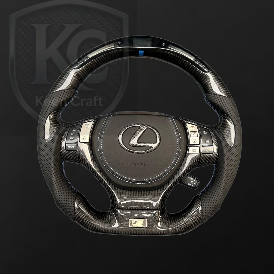 Lexus 2013-2015 GS350 GS450 / ES300 ES350 / RX350 RX450 Carbon Fiber Steering Wheel | Keen Craft