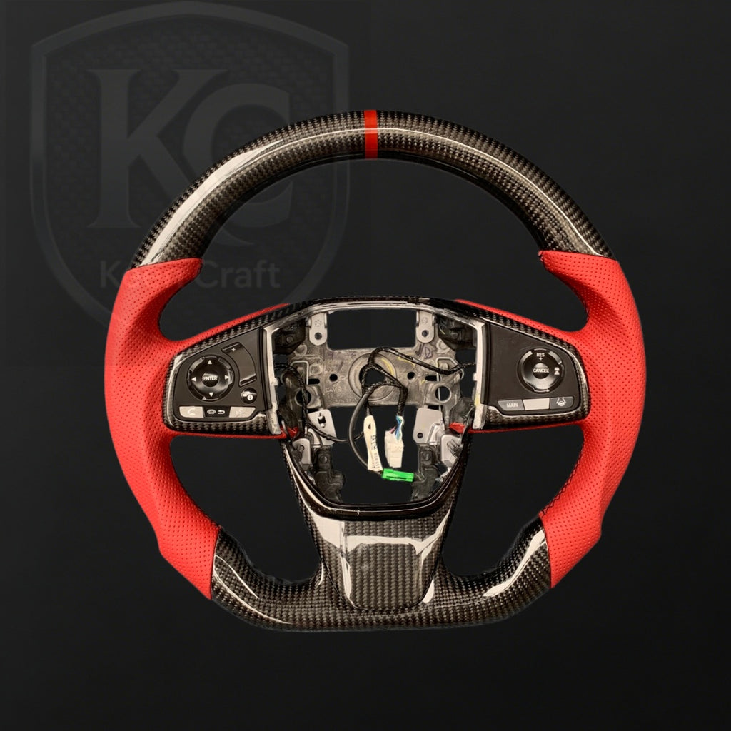 Honda CRV 2017-2018 Custom Carbon Fiber Steering Wheel | Keen Craft