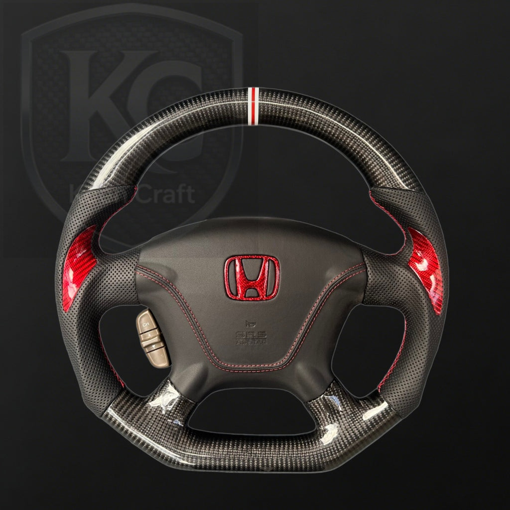 Honda CRV 2002-2006 Custom Carbon Fiber Steering Wheel | Keen Craft