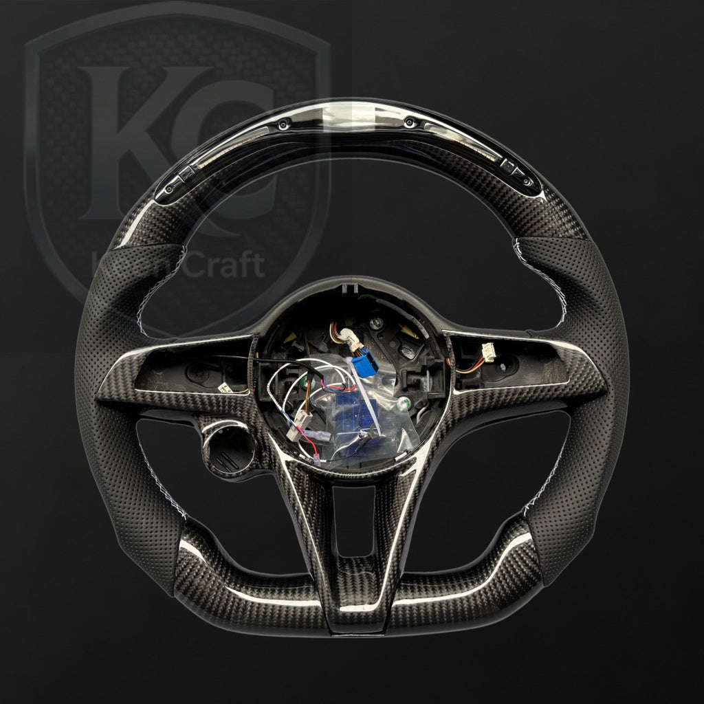 Alfa Romeo Giulia Stelvio 2017-2021 Carbon Fiber Steering Wheel | Keen Craft