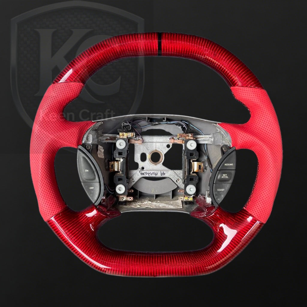 Ford 1994-2004 Mustang Carbon Fiber Steering Wheel | Keen Craft