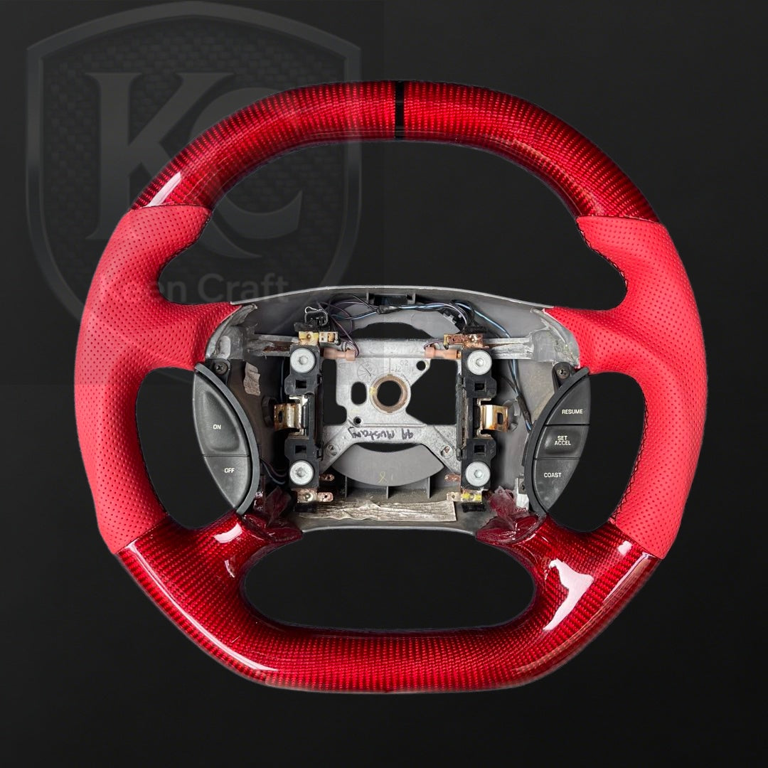 Ford 1994-2004 Mustang Carbon Fiber Steering Wheel | Keen Craft