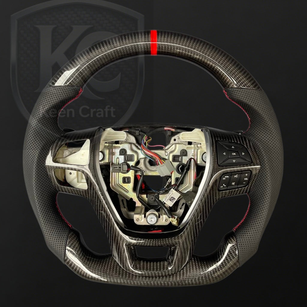 Ford 2013-2019 Taurus / 2011-2014 Edge / 2011-2019 Explorer / 2011-2020 Flex Carbon Fiber Steering Wheel | Keen Craft