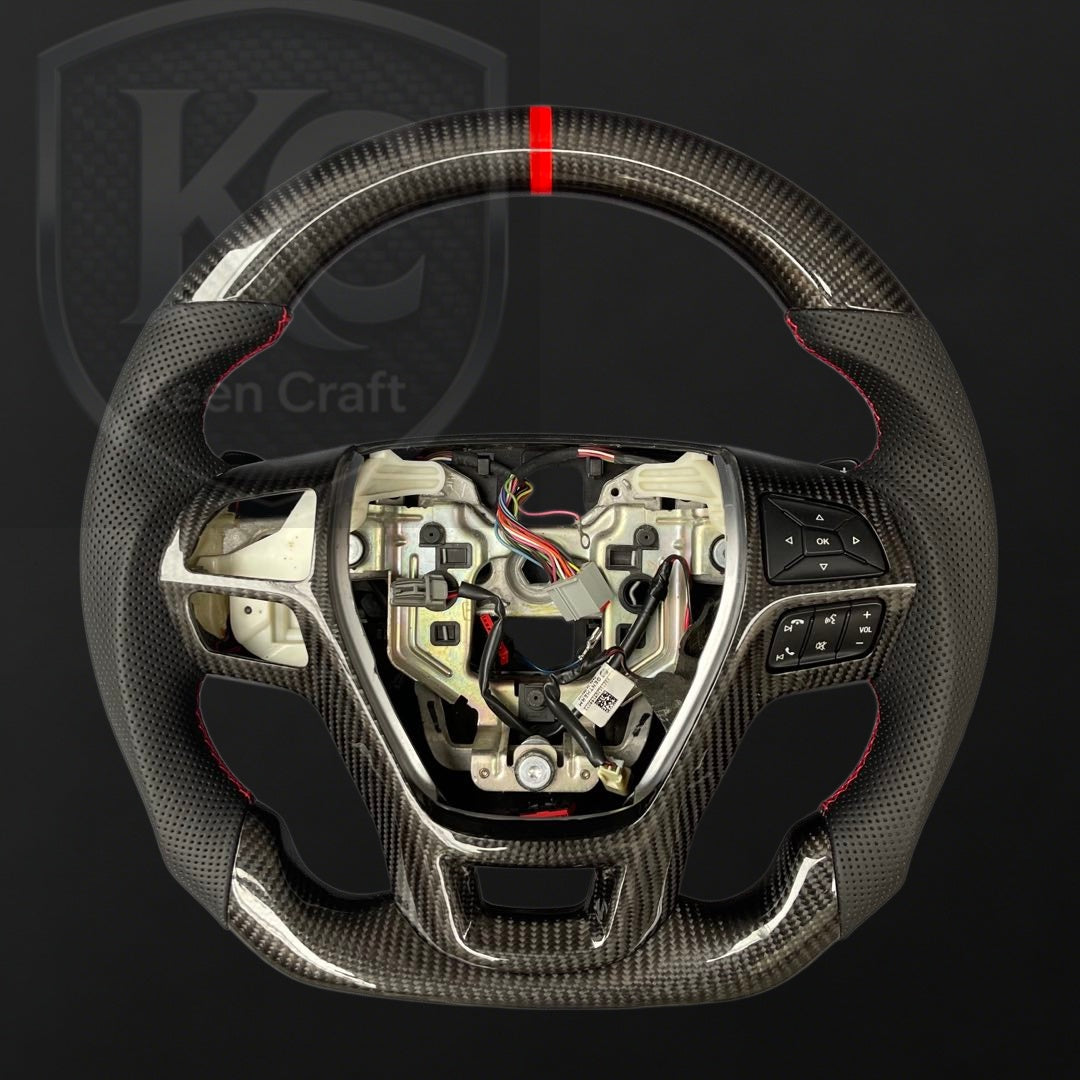 Ford 2013-2019 Taurus / 2011-2014 Edge / 2011-2019 Explorer / 2011-2020 Flex Carbon Fiber Steering Wheel | Keen Craft