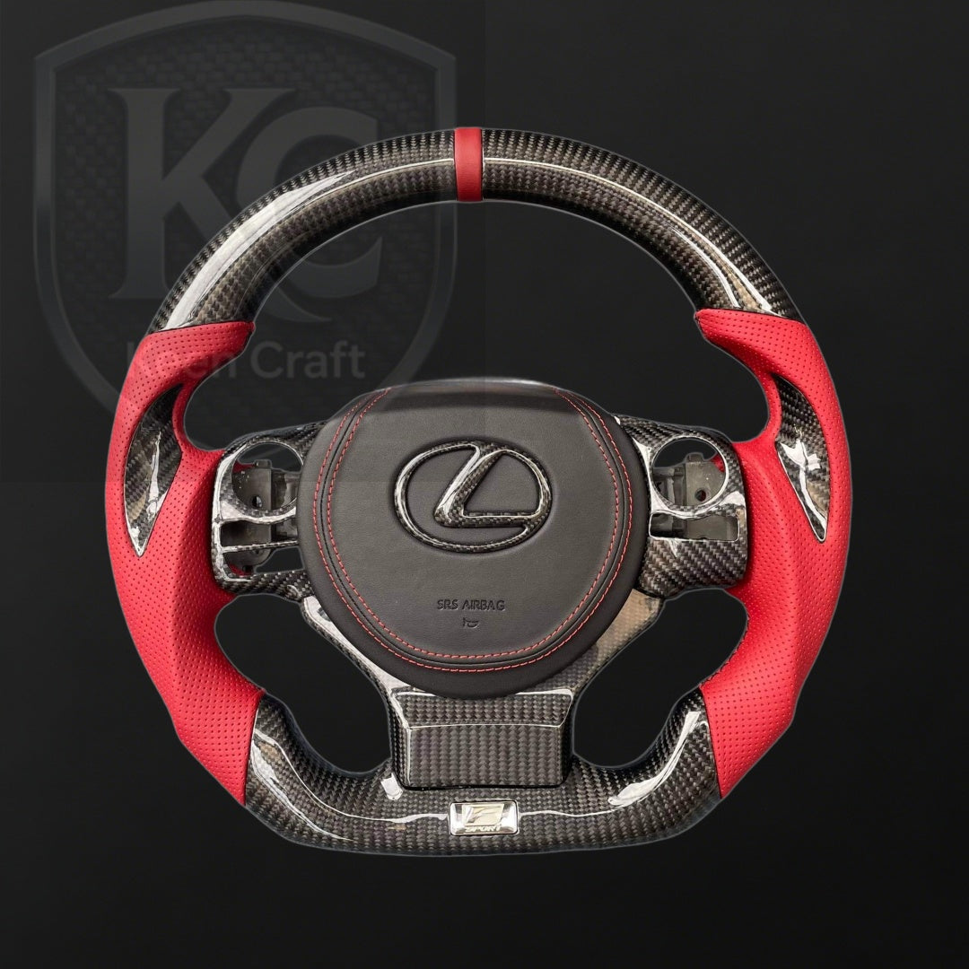 Lexus 2014-2026 IS CT200h NX RC RCF Carbon Fiber Steering Wheel | Keen Craft