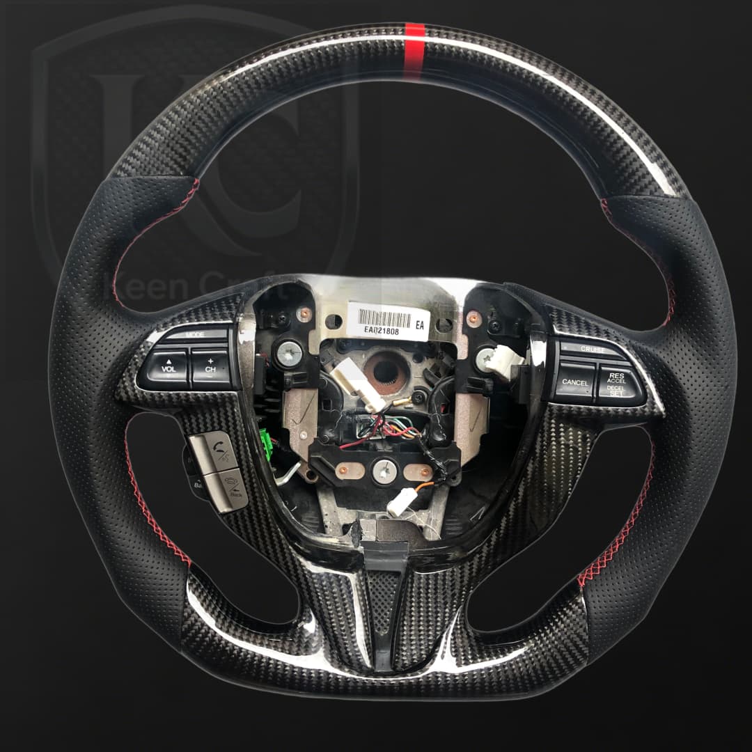 Honda 2008-2012 Accord Coupe Carbon Fiber Steering Wheel  | Keen Craft