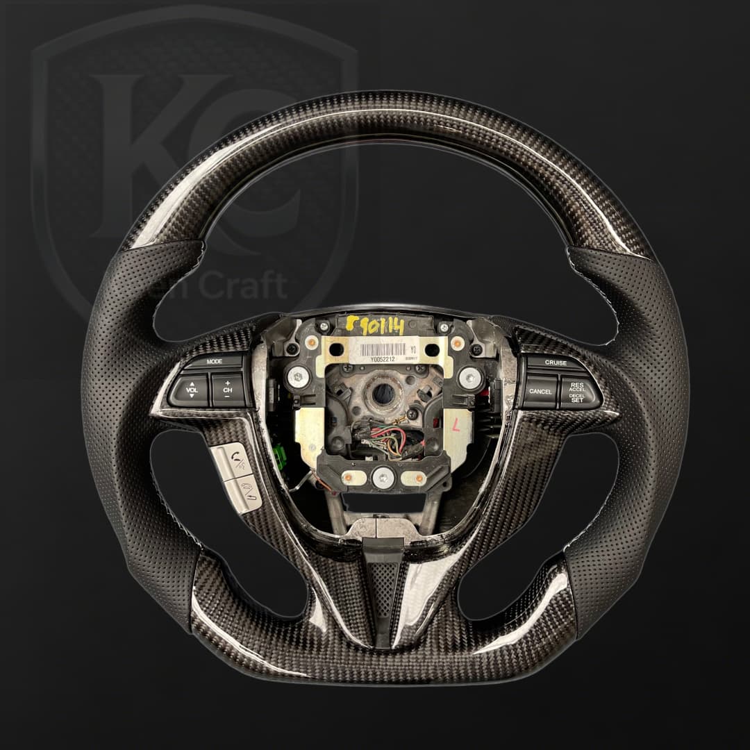 Honda 2008-2012 Accord Coupe Carbon Fiber Steering Wheel  | Keen Craft