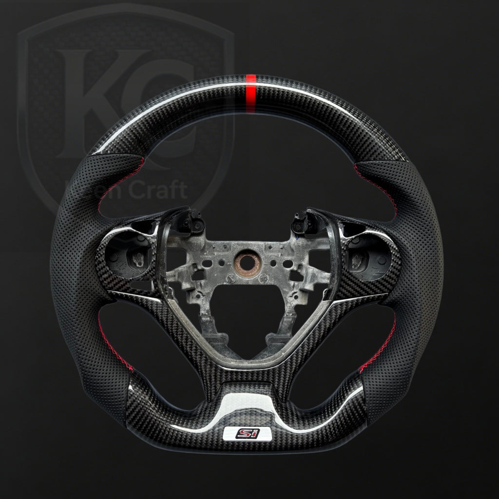 Honda 2012-2015 Civic Carbon Fiber Steering Wheel| Keen Craft