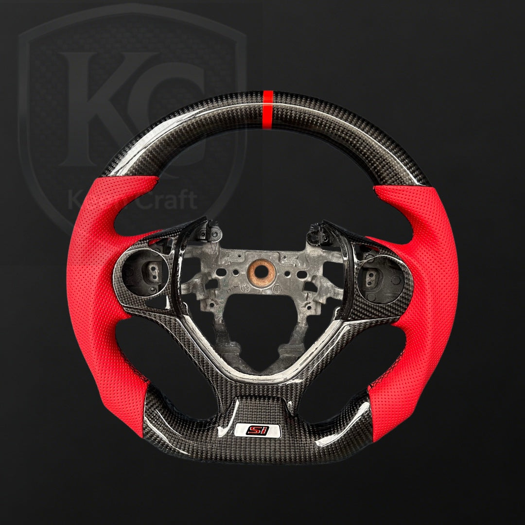Honda 2012-2015 Civic Carbon Fiber Steering Wheel| Keen Craft