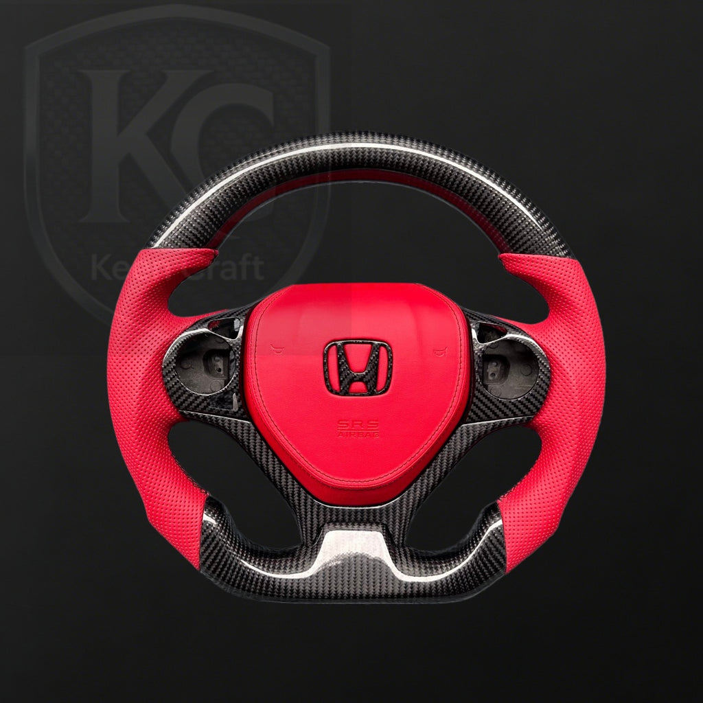 Honda 2012-2015 Civic Carbon Fiber Steering Wheel| Keen Craft