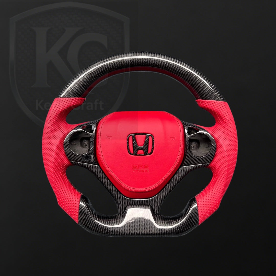 Honda 2012-2015 Civic Carbon Fiber Steering Wheel| Keen Craft