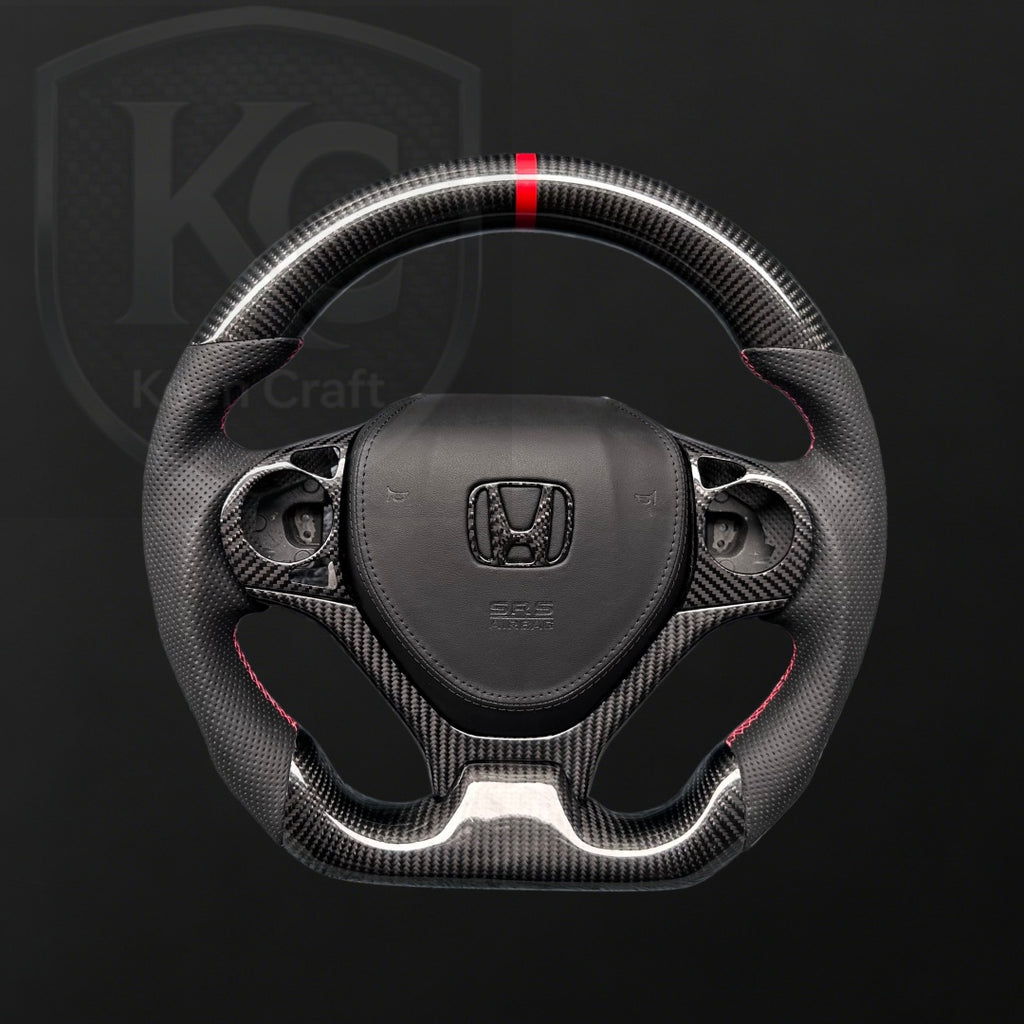 Honda 2012-2015 Civic Carbon Fiber Steering Wheel| Keen Craft