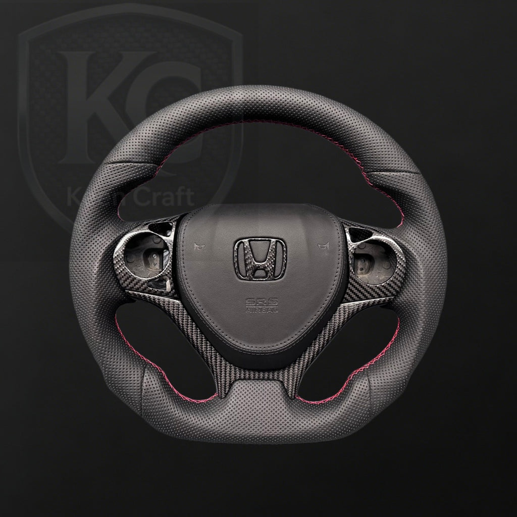 Honda 2012-2015 Civic Carbon Fiber Steering Wheel| Keen Craft
