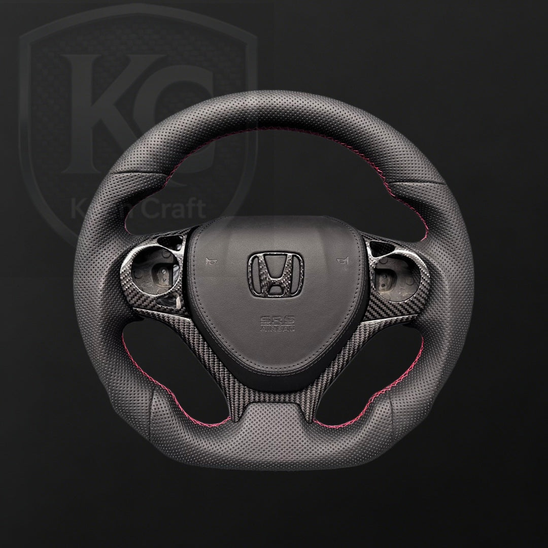 Honda 2012-2015 Civic Carbon Fiber Steering Wheel| Keen Craft