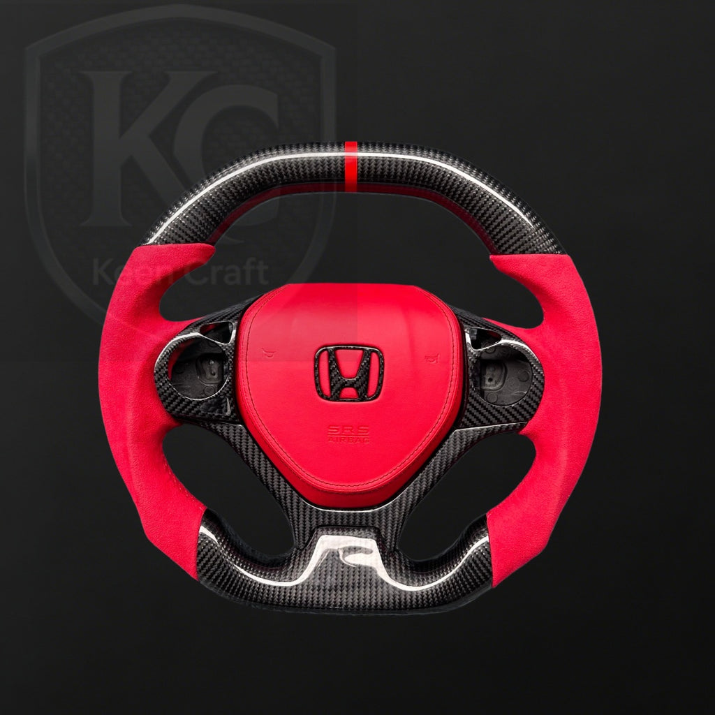 Honda 2012-2015 Civic Carbon Fiber Steering Wheel| Keen Craft