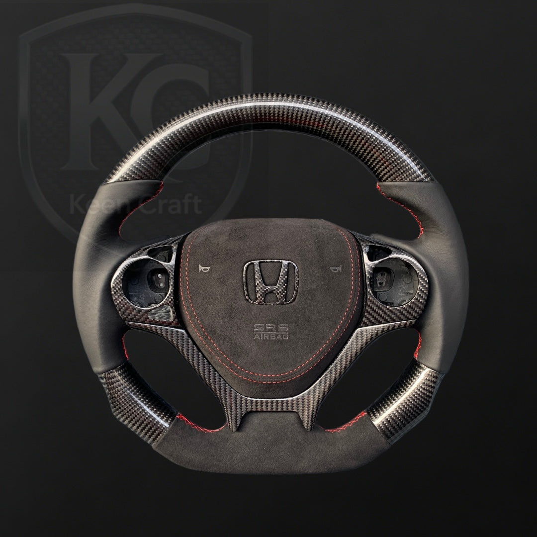 Honda 2012-2015 Civic Carbon Fiber Steering Wheel| Keen Craft