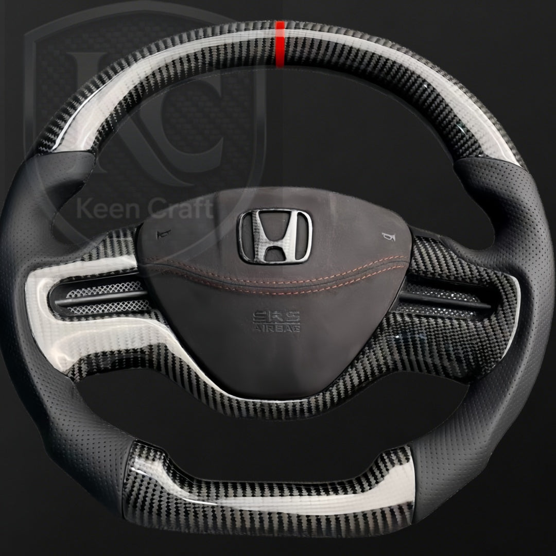 Honda 8th Gen Civic (06-11) Carbon Fiber Steering Wheel | Keen Craft