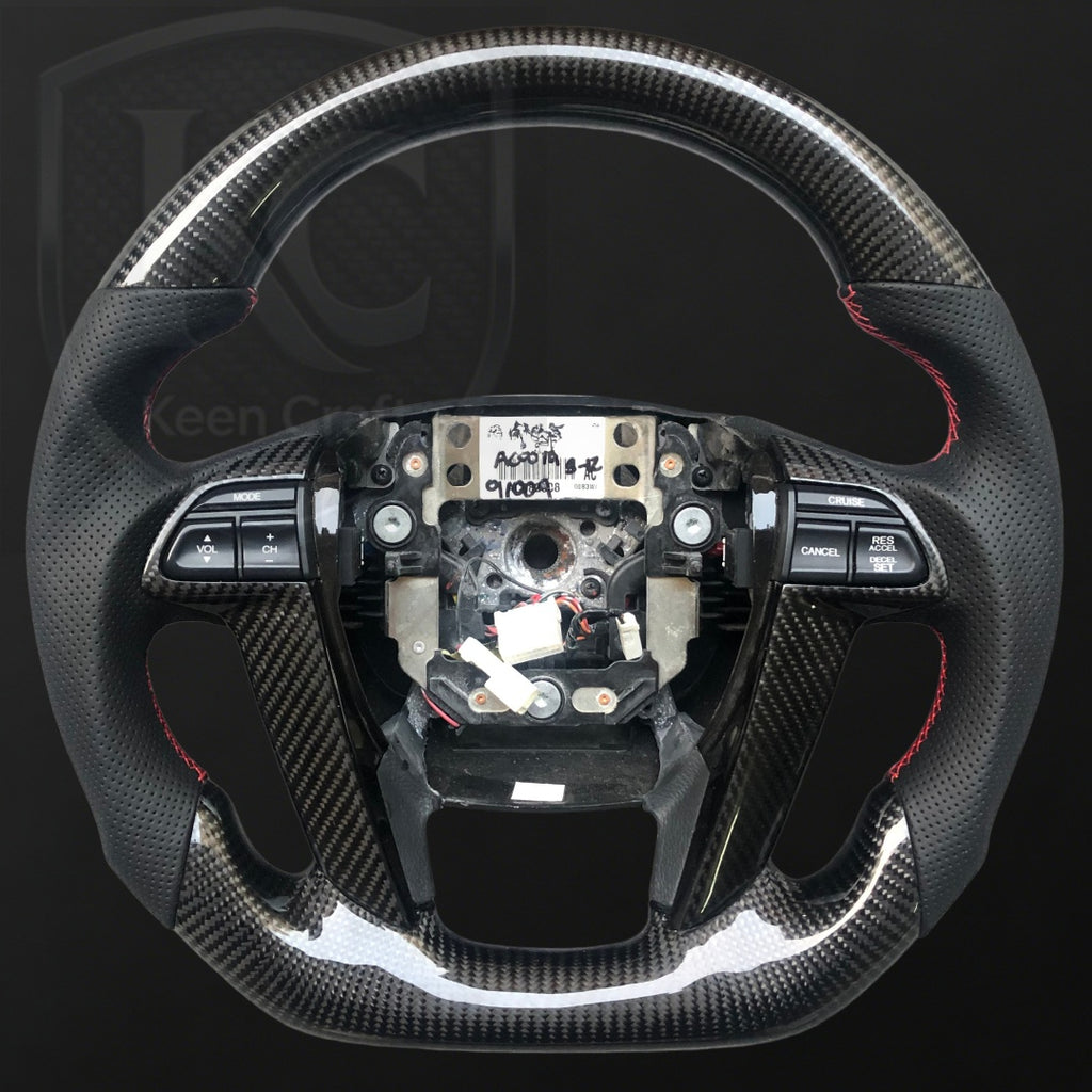 Honda 2008-2012 Accord / 2009-2015 Pilot Carbon Fiber Steering Wheel | Keen Craft