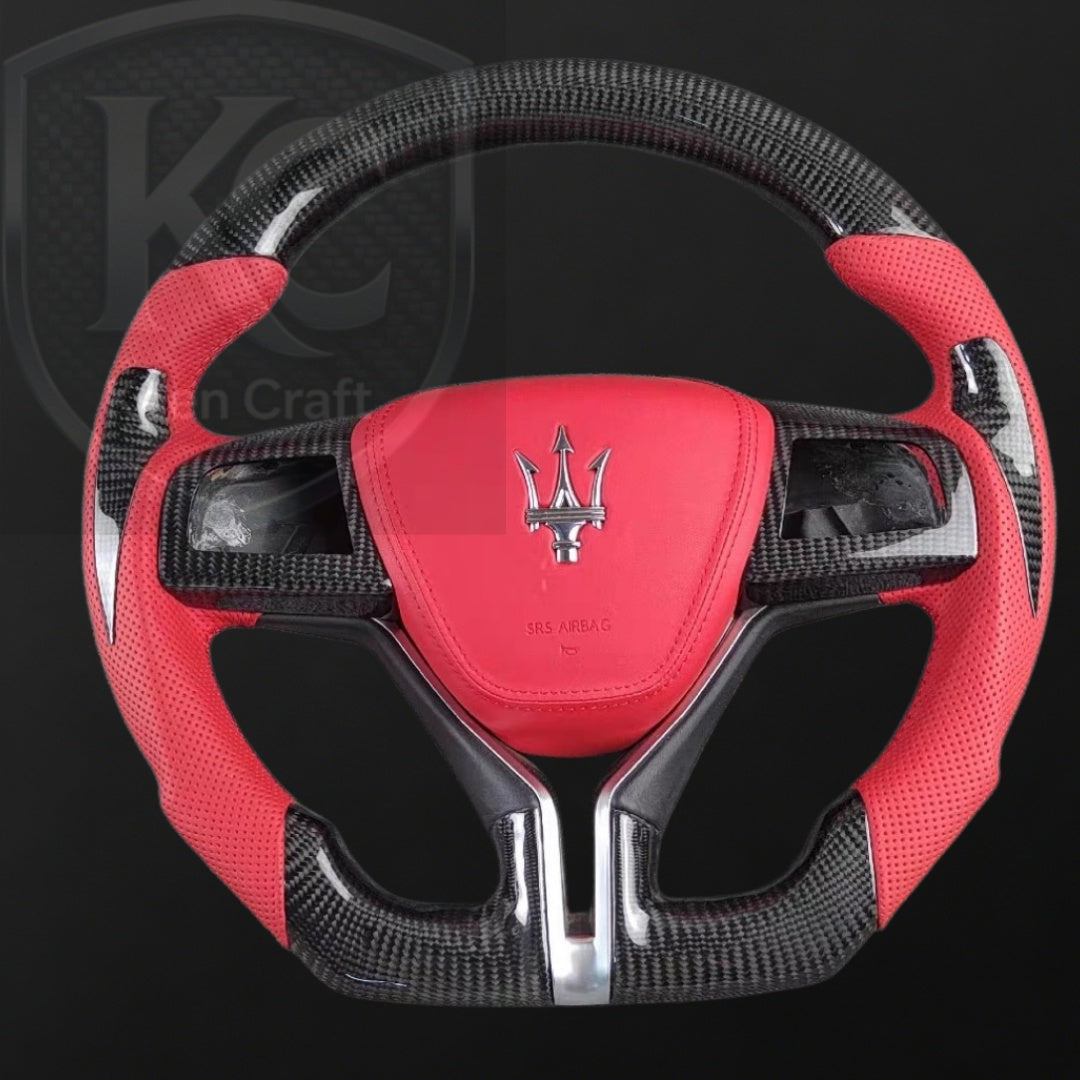 Maserati Ghibli Levante Quattroporte 2014-2023 Carbon Fiber Steering Wheel | Keen Craft