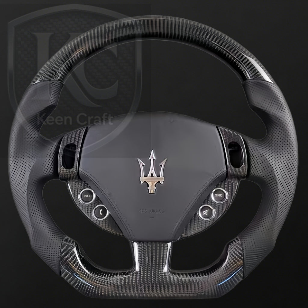 Maserati Quattroporte GranTurismo 2003-2014 Carbon Fiber Steering Wheel | Keen Craft