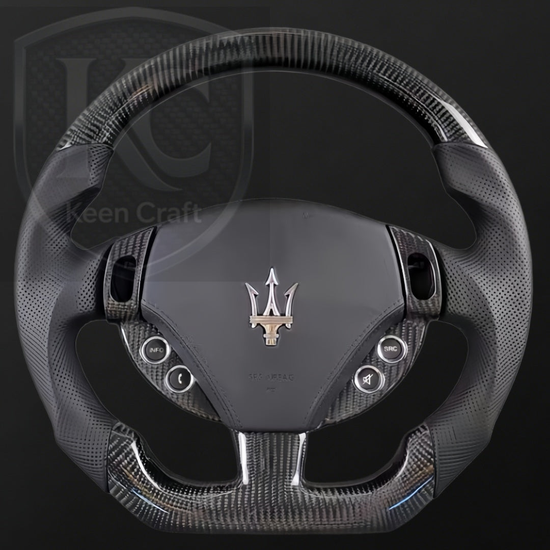 Maserati Quattroporte GranTurismo 2003-2014 Carbon Fiber Steering Wheel | Keen Craft