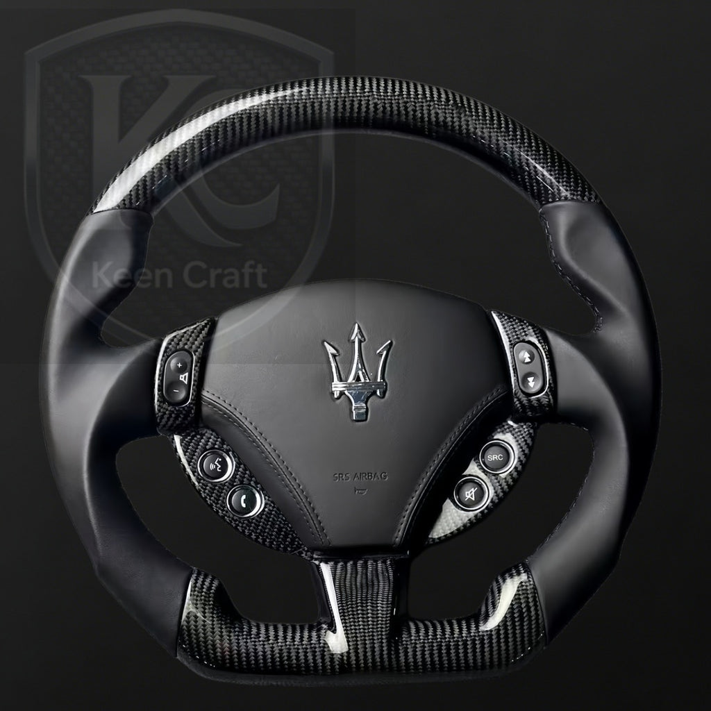 Maserati Quattroporte GranTurismo 2003-2014 Carbon Fiber Steering Wheel | Keen Craft