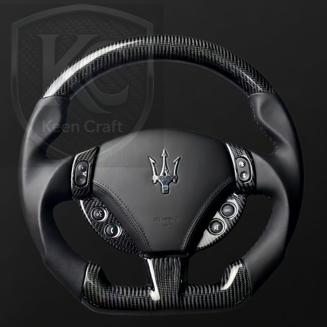 Maserati Quattroporte GranTurismo 2003-2014 Carbon Fiber Steering Wheel | Keen Craft