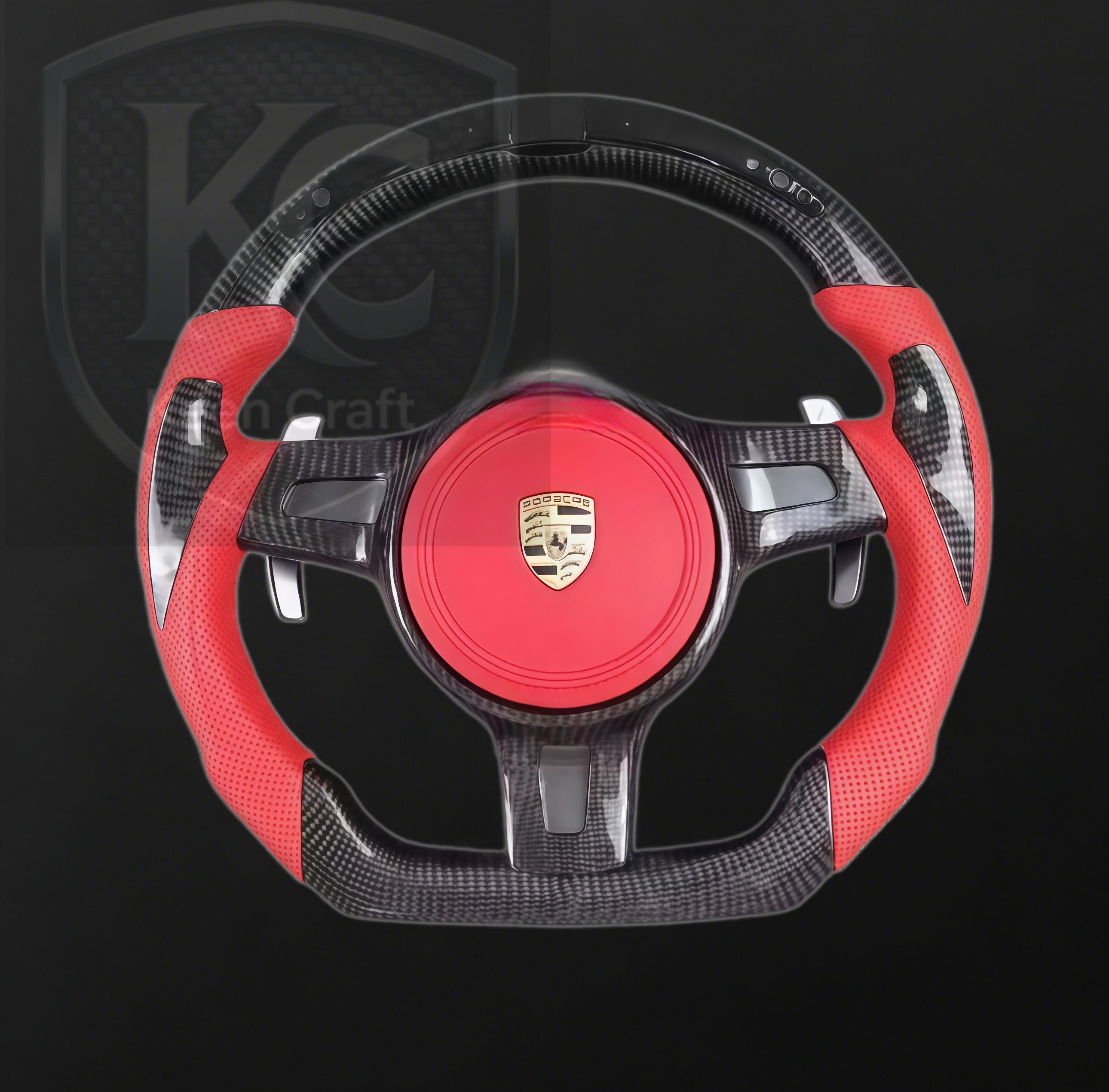Porsche 911 GT3 Boxster Cayman Cayenne Panamera Carbon Fiber Steering Wheel| Keen Craft
