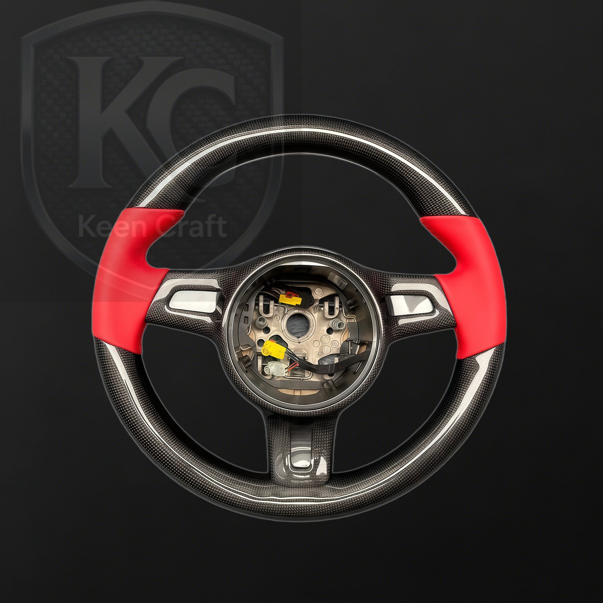 Porsche 911 GT3 Boxster Cayman Cayenne Panamera Carbon Fiber Steering Wheel| Keen Craft