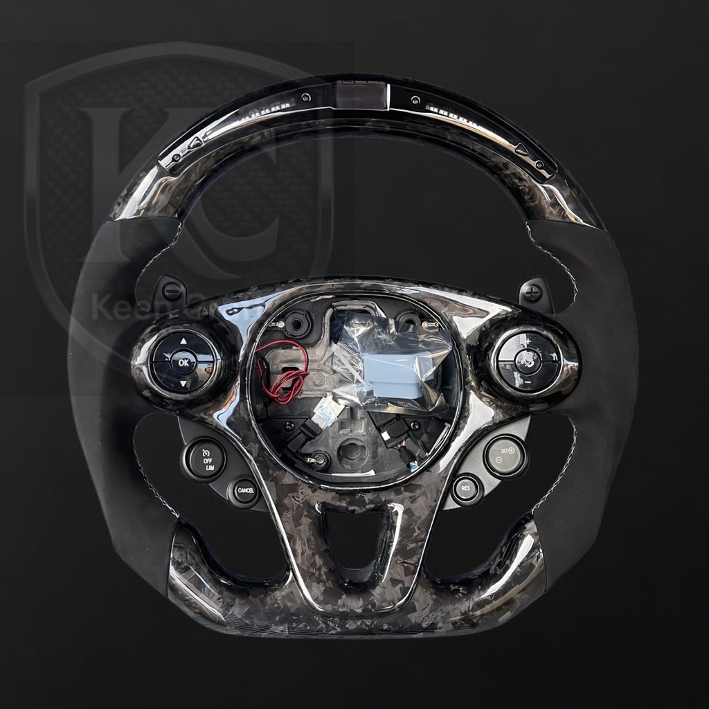 Smart Fortwo 453 Carbon Fiber Steering Wheel with Paddle shifter  | Keen Craft