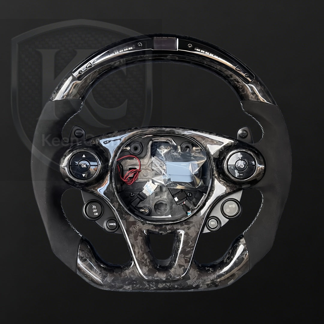 Smart Fortwo 453 Carbon Fiber Steering Wheel with Paddle shifter  | Keen Craft