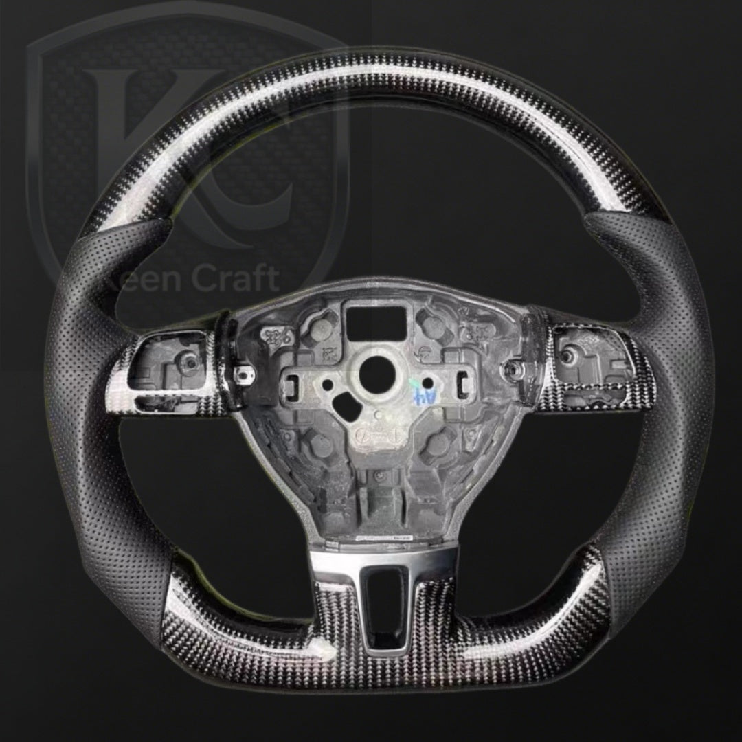 VW Golf MK6 2010-2014 Carbon fiber steering wheel| Keen Craft