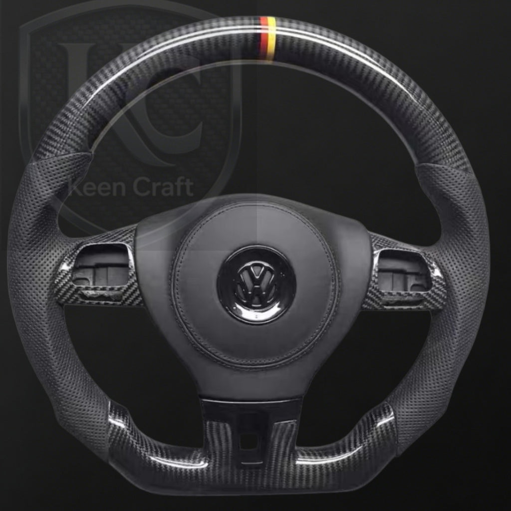 VW Golf MK6 2010-2014 Carbon fiber steering wheel| Keen Craft
