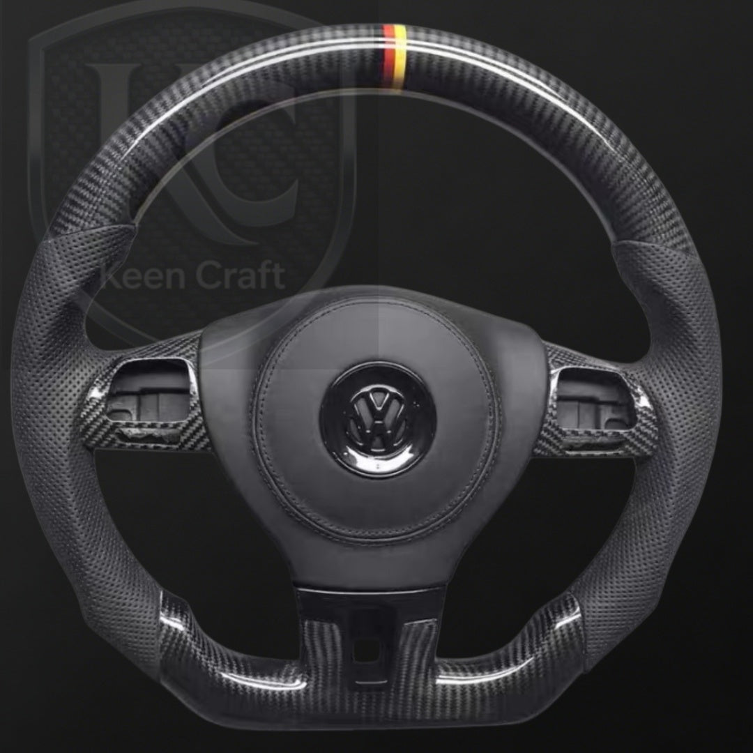 VW Golf MK6 2010-2014 Carbon fiber steering wheel| Keen Craft