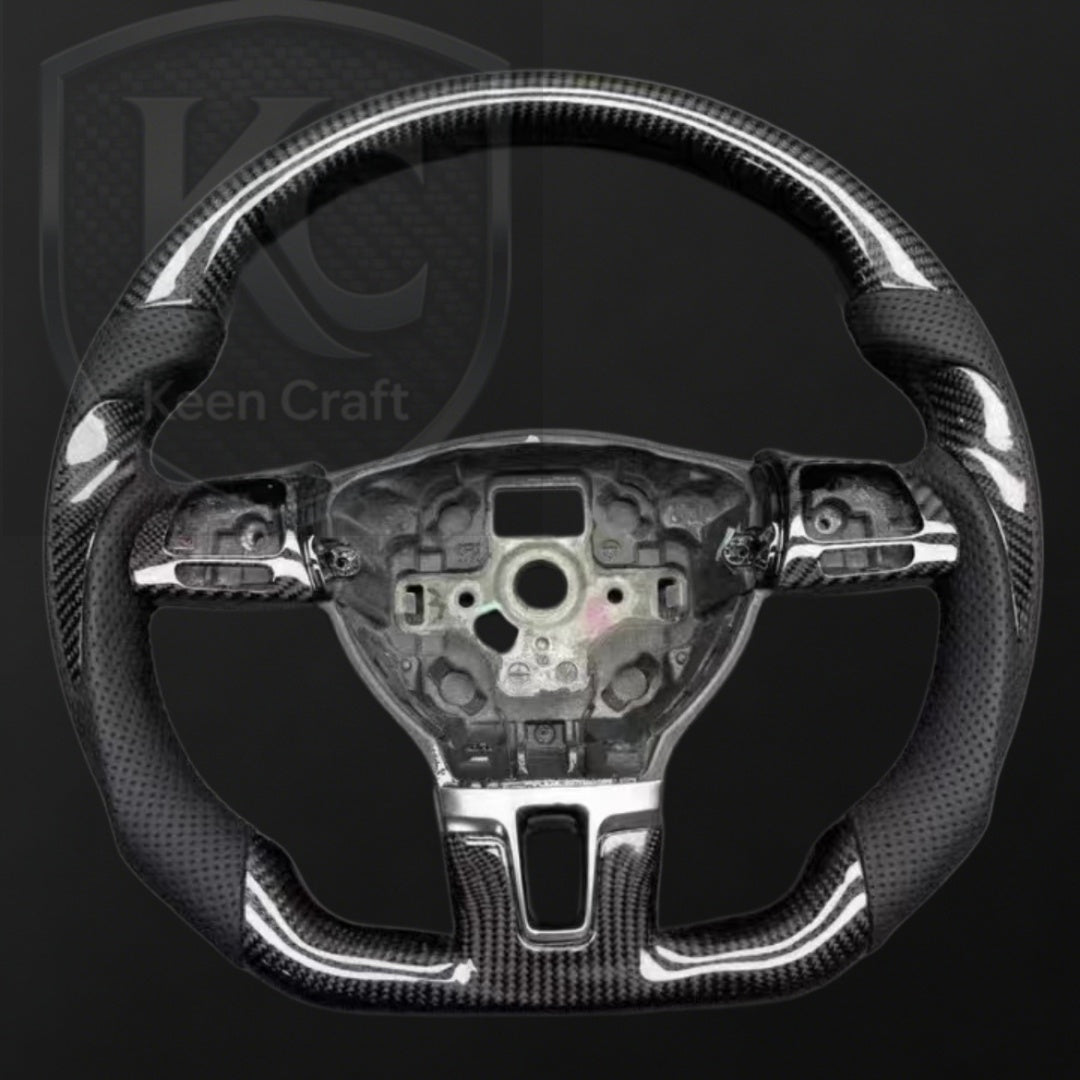 VW Golf MK6 2010-2014 Carbon fiber steering wheel| Keen Craft