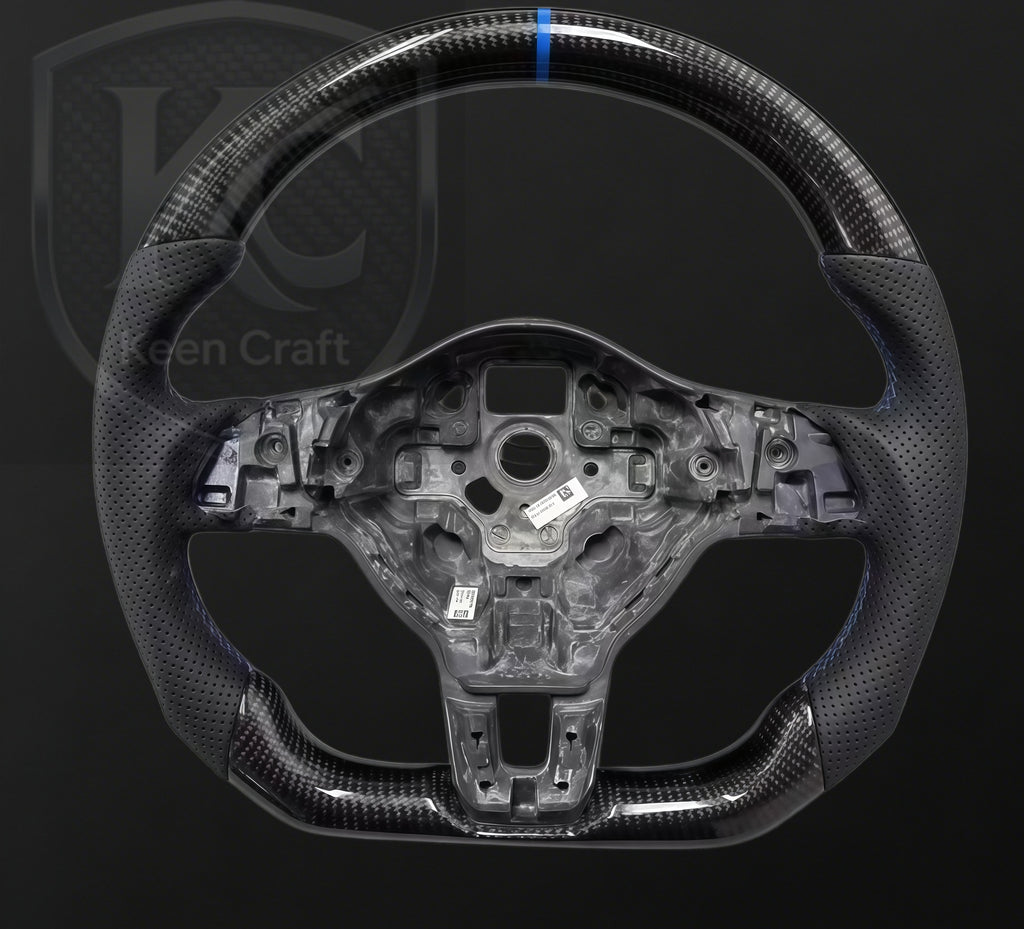 VW 2010-2014  MK6 GTI R Jetta Carbon fiber steering wheel| Keen Craft