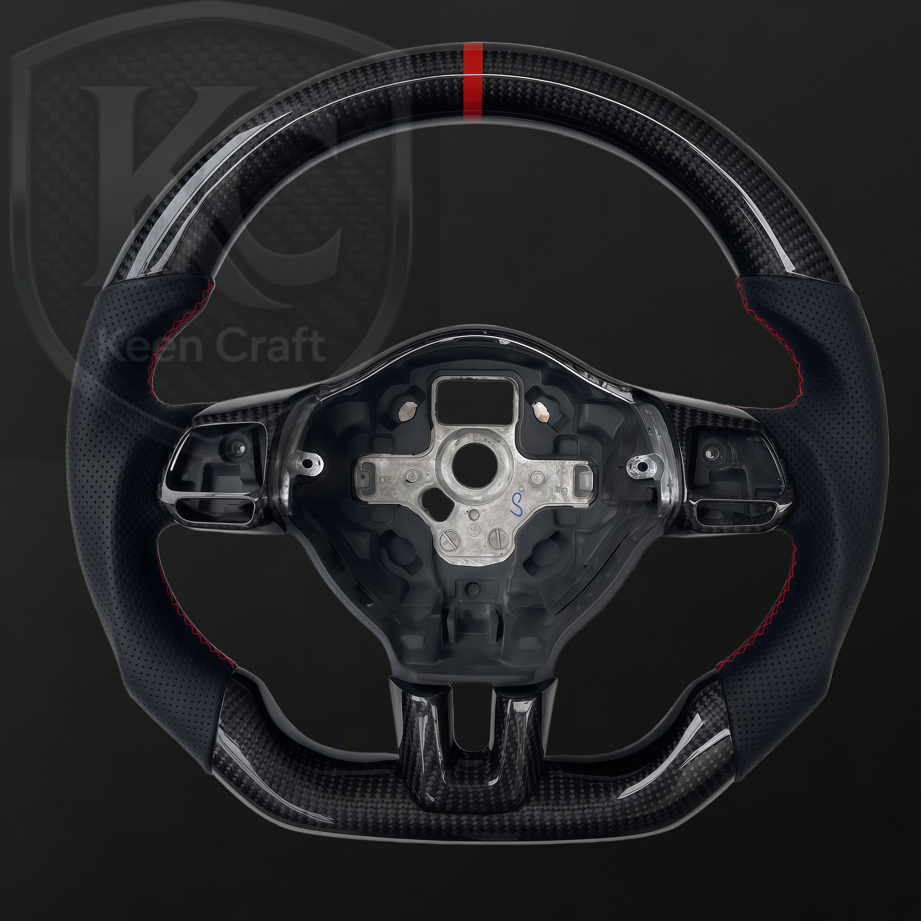 VW 2010-2014  MK6 GTI R Jetta Carbon fiber steering wheel| Keen Craft