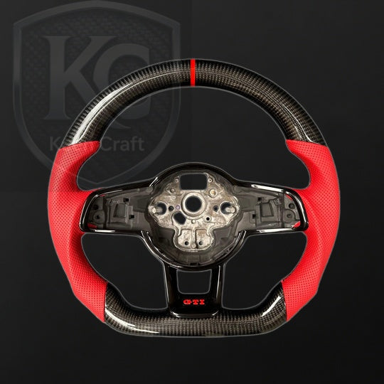 VW 2015-2021 MK7 MK7.5 GTI R Jetta GLI  Carbon fiber steering wheel| Keen Craft